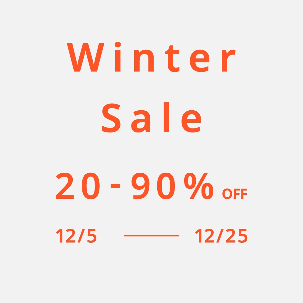 最大90%OFF。ウィンターセール