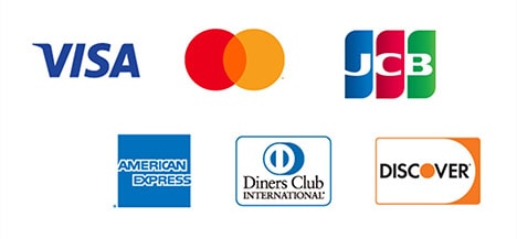 クレジットカード（VISA / MasterCard / JCB / AMEX / Diners）