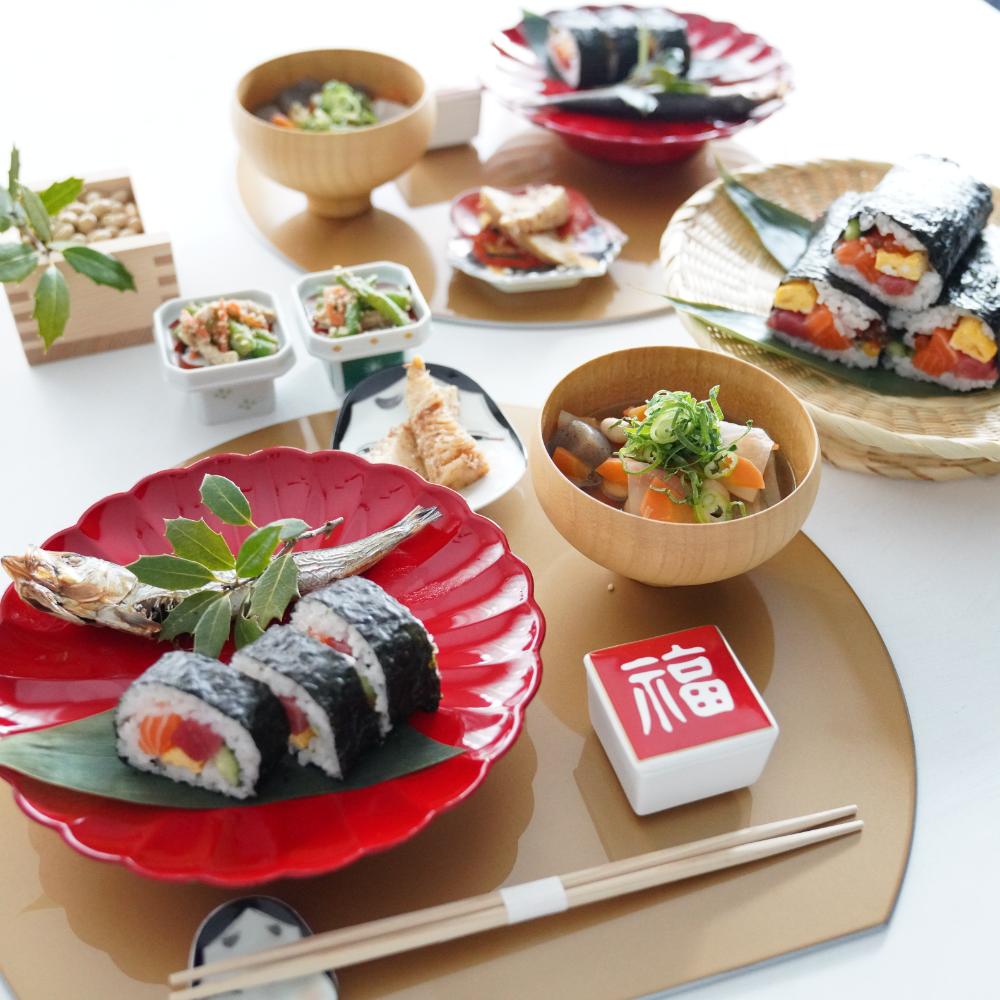 美しい海鮮恵方巻の完成写真