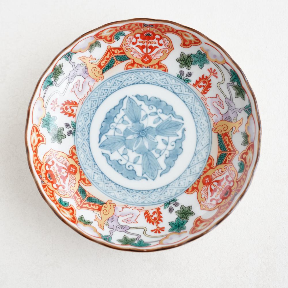 鹿絵祥瑞赤 中皿 ｜ 四季折々のおしゃれな和食器通販サイト FOURGRACE