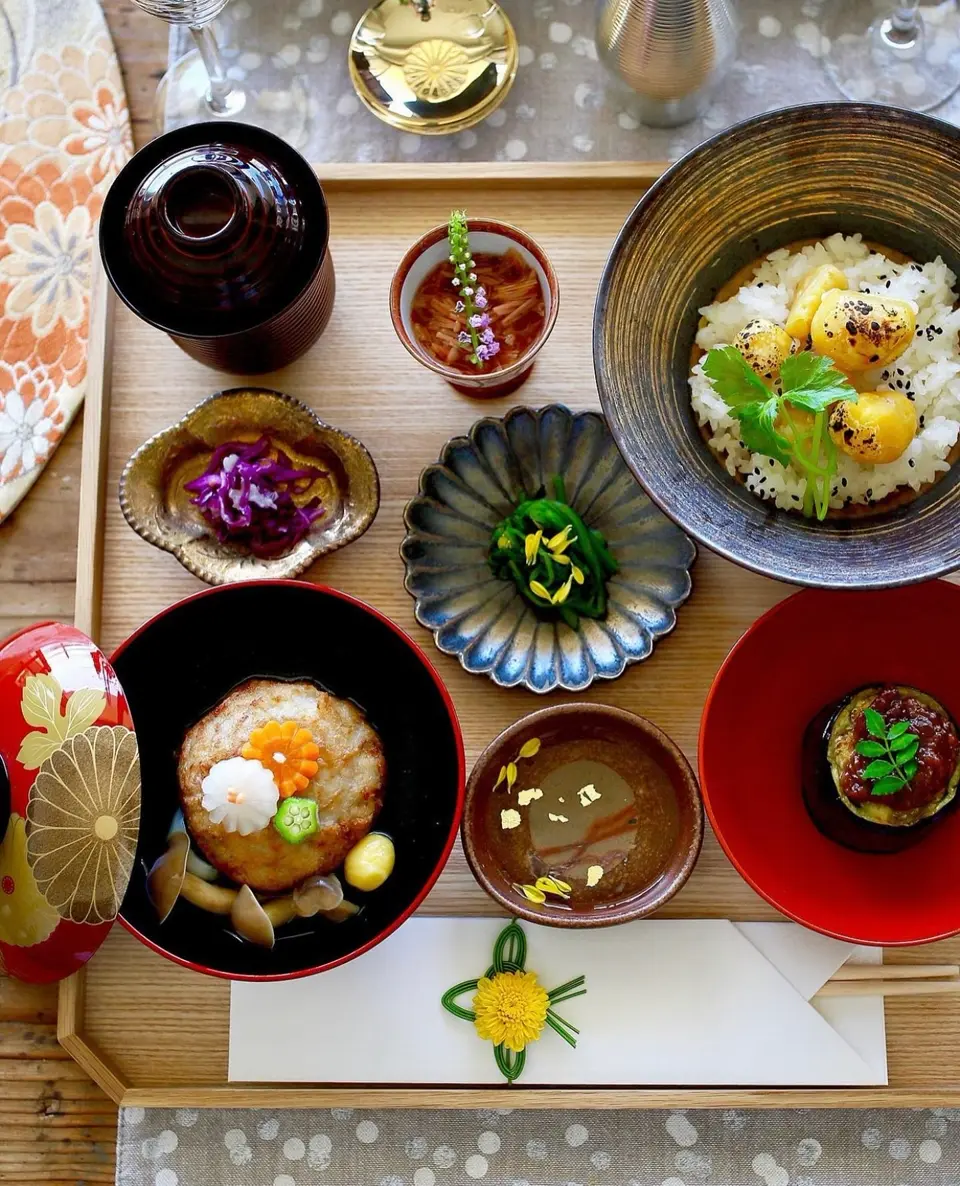 秋のテーブルコーディネート