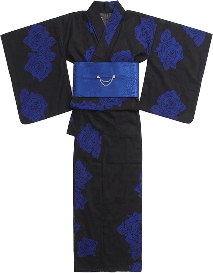 青薔薇浴衣