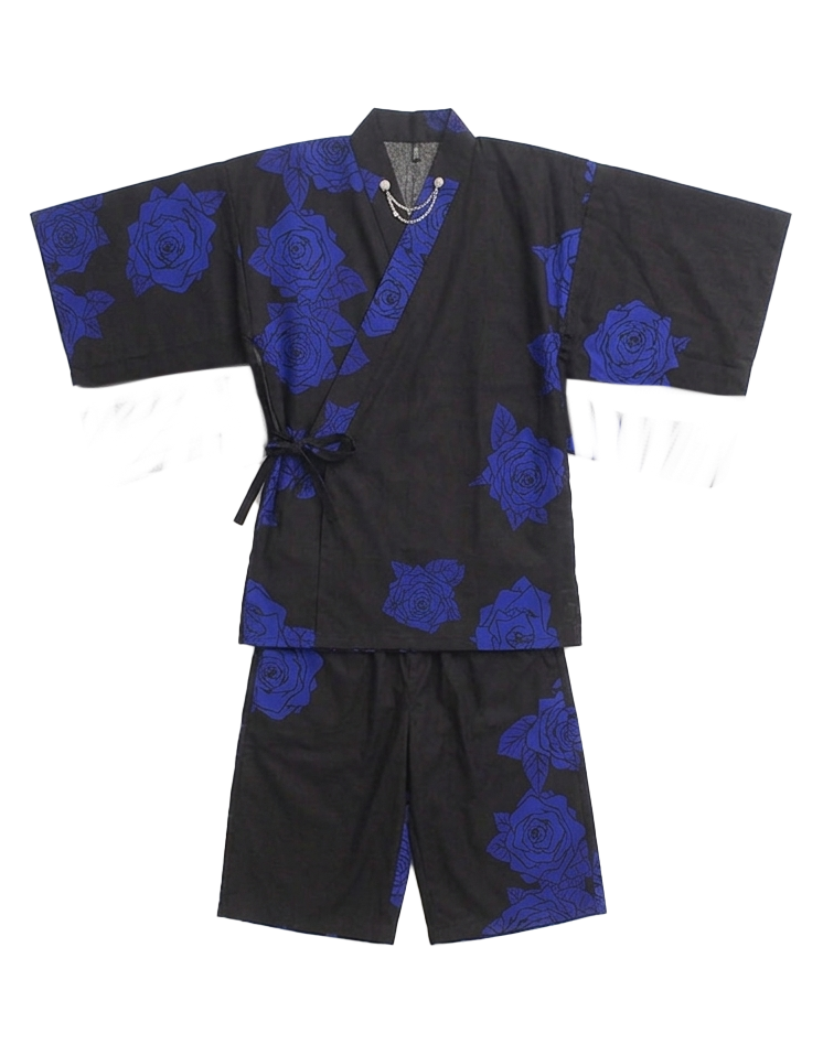 青薔薇甚平