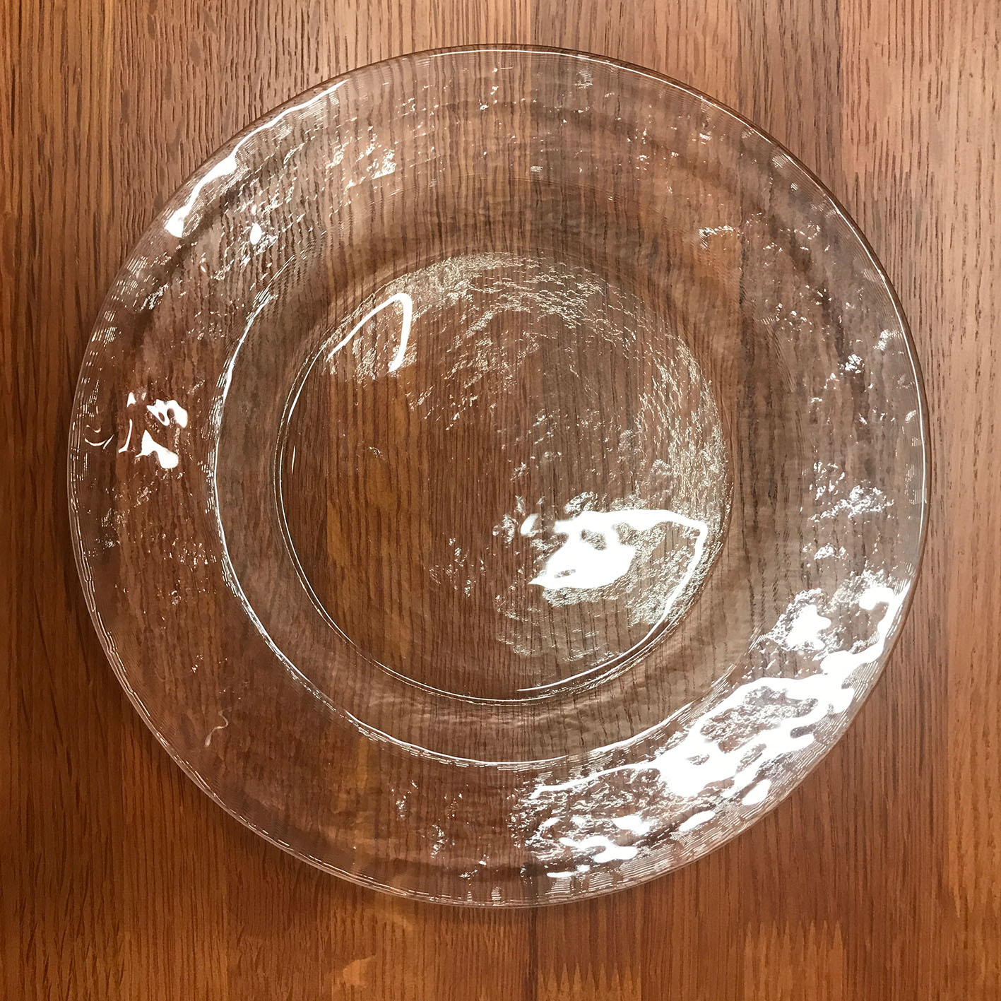 ボヘミア　クリスタル  HAND CUT 28cm 大皿　硝子　ガラス