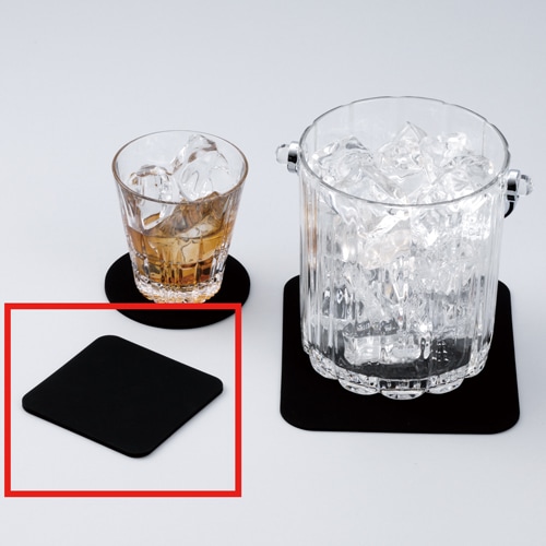 10枚】超吸水コースター 角型 ブラック｜業務用備品の通販【飲食店用品