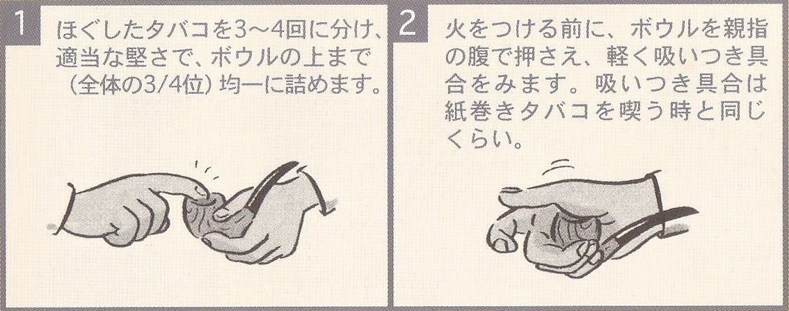 タバコの詰め方