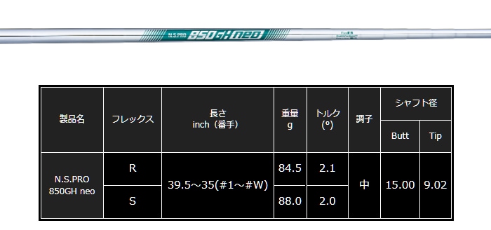 当店は安心の正規販売店です】<br>日本シャフト（アイアン用シャフト