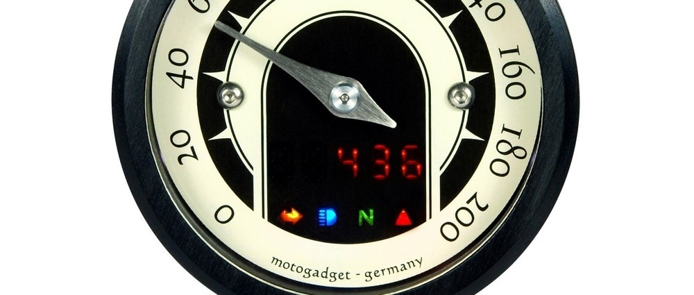 motogadget モトガジェット　　モトスコープ　ティニー　ビンテージ　中古 モトスコープ ティニー スピードスター ブラック スピードメーター