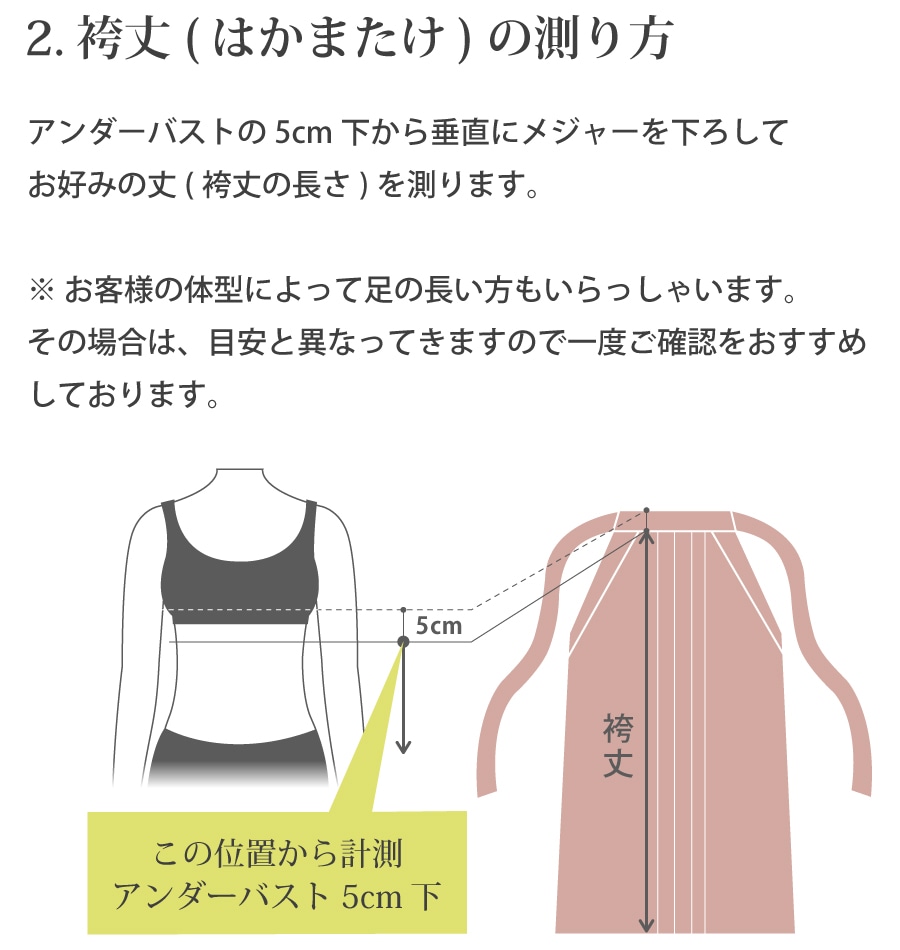 袴サイズについて