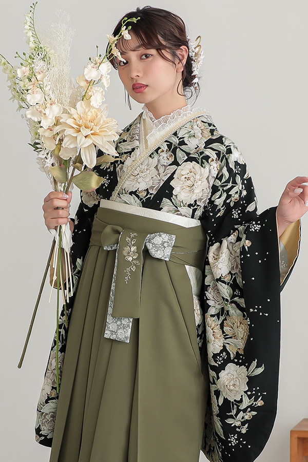 G973 黒　ロココ 大学生袴