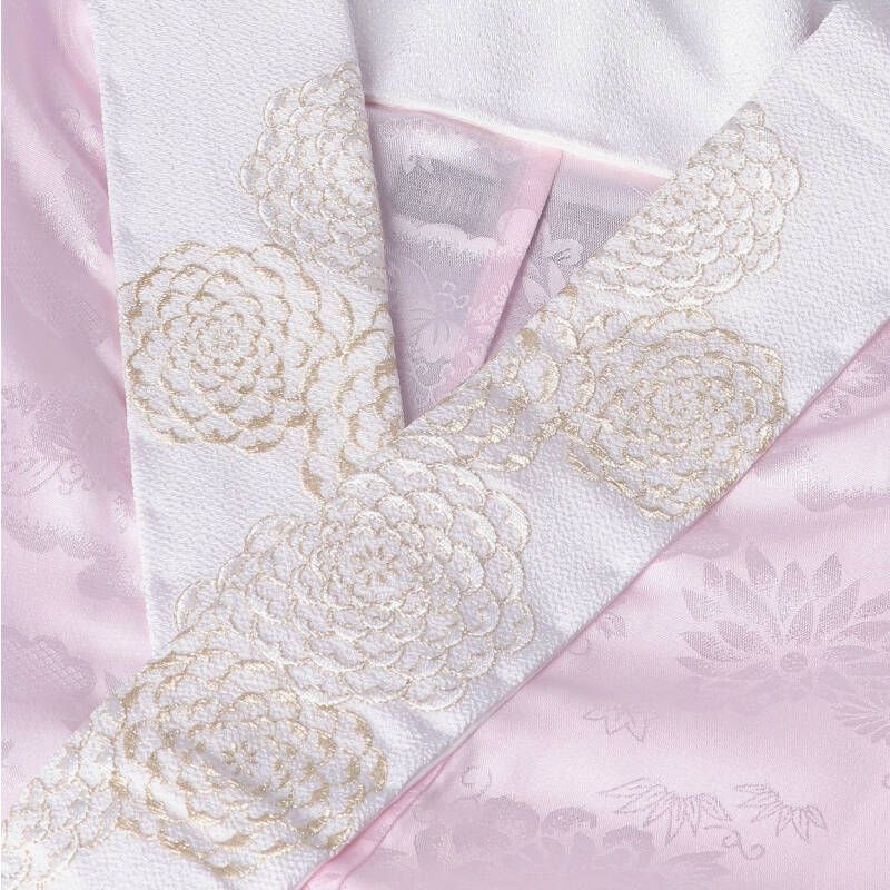 [レンタル商品]菊 刺繍 グレードアップ 半衿 コーディネート小物