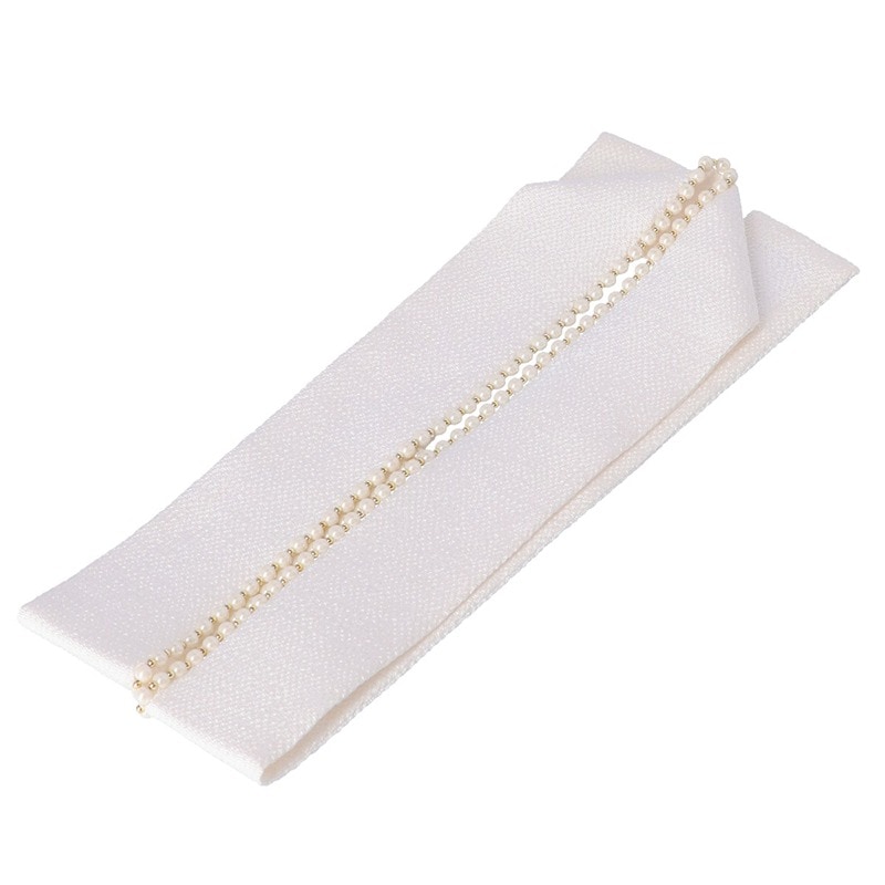 [販売商品]白 パール 重ね衿 コーディネート小物