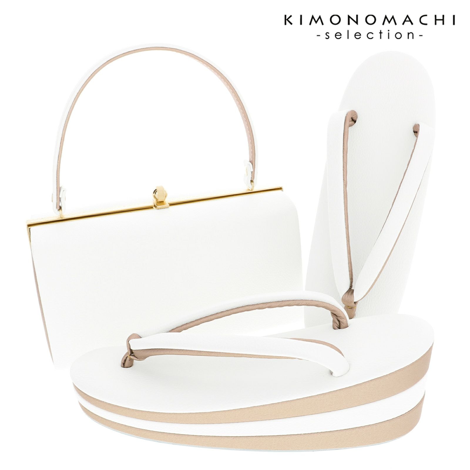 草履バッグ ホワイト