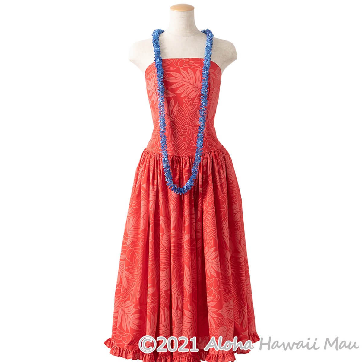 フラダンス レイ ピカケ ロア ロングレイ ブルー 青 | フラダンス