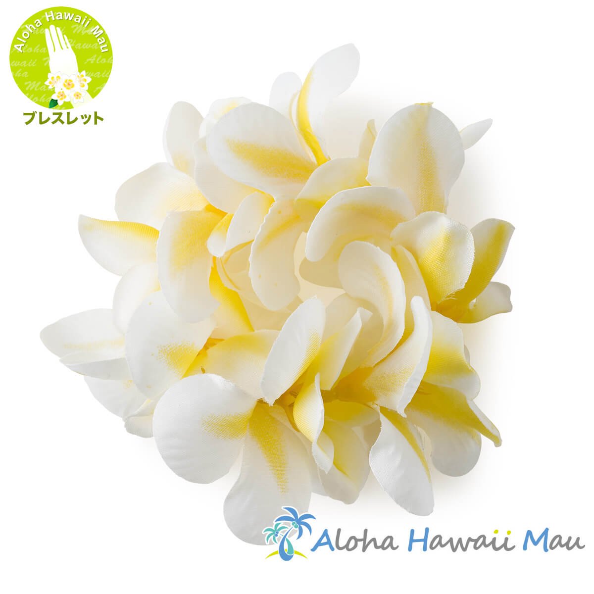プルメリア ヘッドバンド イエロー プルメリア フラ ポォ