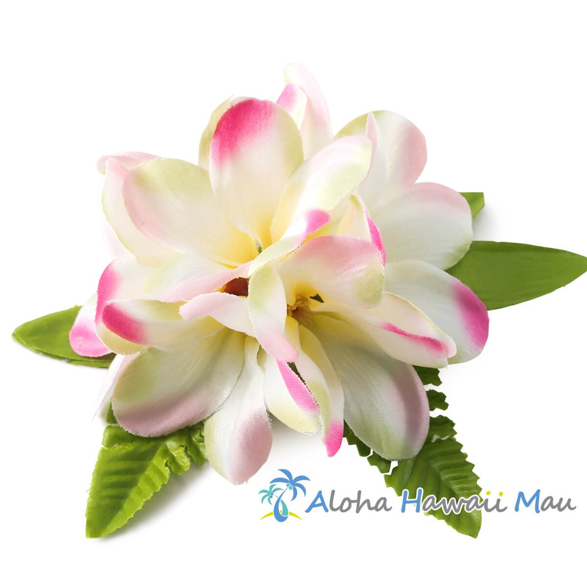 フラダンス 髪飾り アロハ プルメリア 髪飾り M イエロー