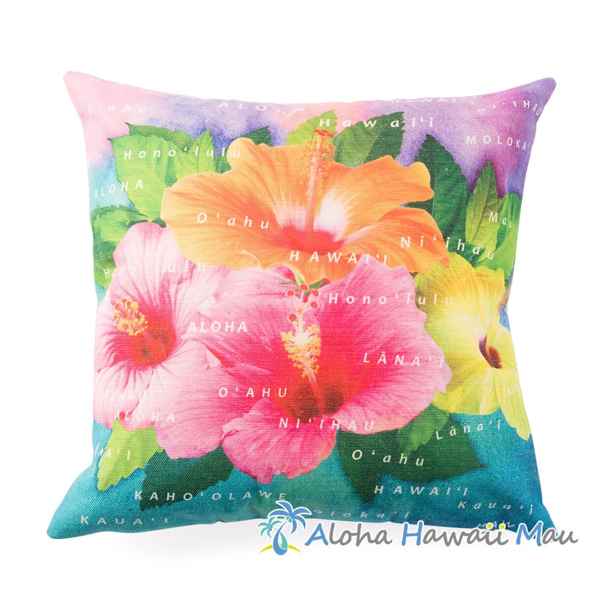 クッションカバー　2枚組　ハレクラニ　Halekulani ハワイアンキルト クッションカバー 2枚組 ハレクラニ Halekulani ハワイアンキルト