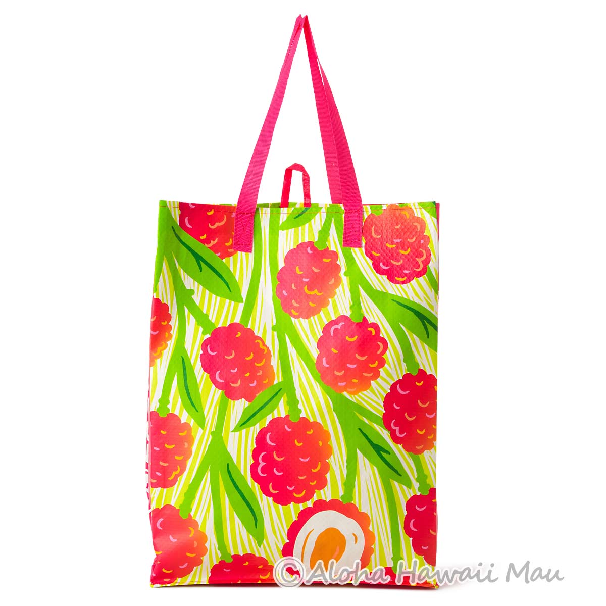 ハワイ限定〉フードランド エコバッグ ライチ柄 リユーザブル トート