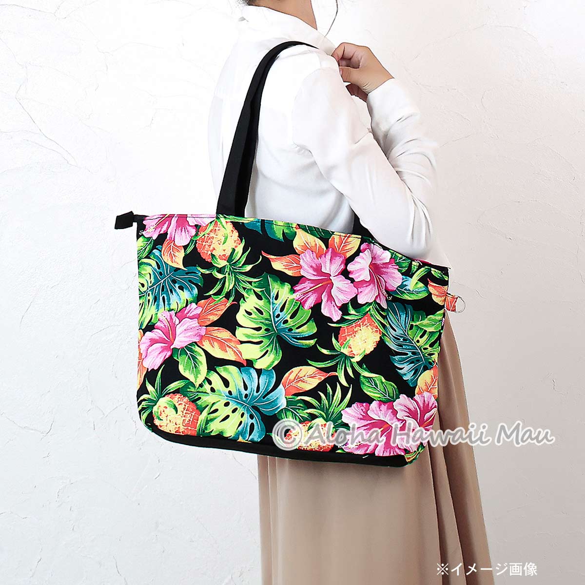 ハワイアン トートバッグ Mサイズ プア パイナップル柄 KC Hawaii