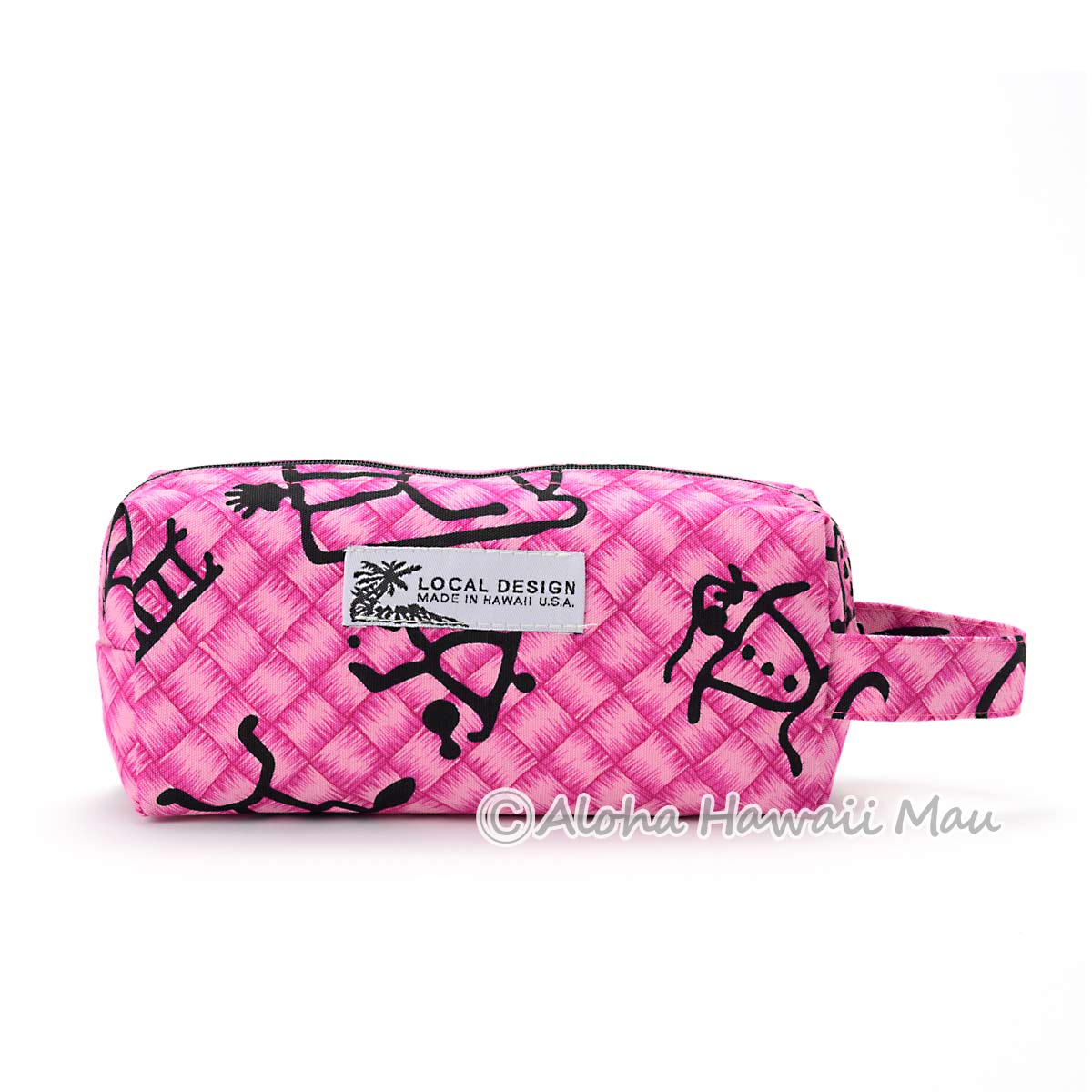 アロハコレクション ハローキティ ポーチ ハワイ チェック柄 ピンク