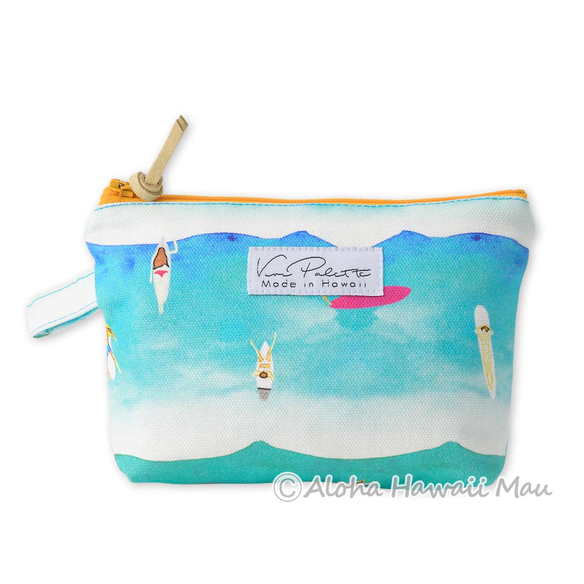 ハワイアン ポーチ 化粧ポーチ サーフタイム柄 Sサイズ Vivi Palette