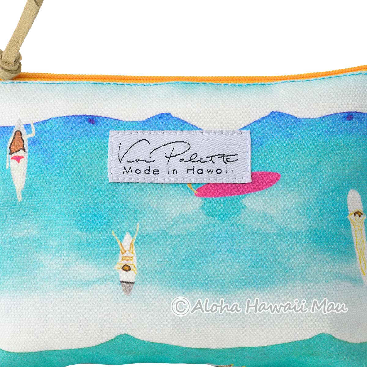 ハワイアン ポーチ 化粧ポーチ サーフタイム柄 Sサイズ Vivi Palette