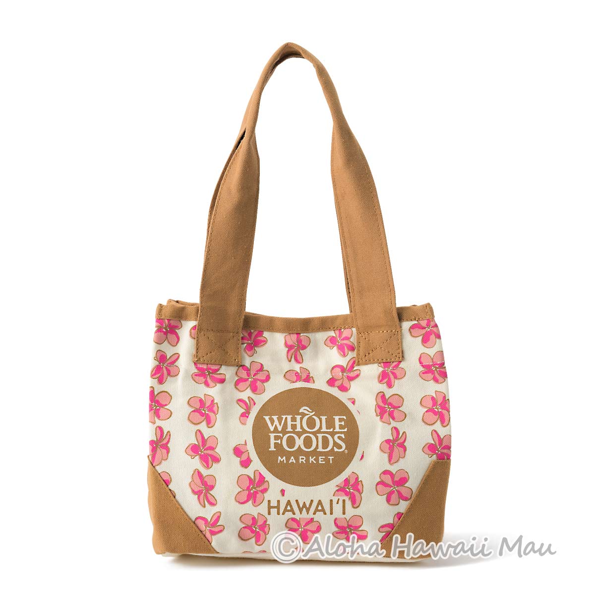 ハワイ限定〉ホールフーズマーケット ミニトートバッグ ピンク