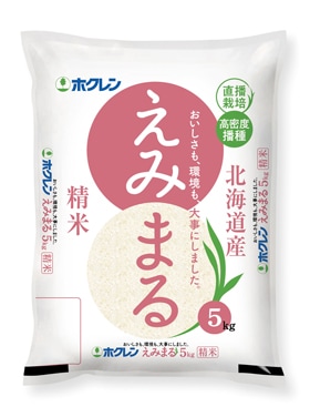 令和6年産 北海道産えみまる5kg 精米 | HOKUREN GREEN +PLUS | ホクレングリーンプラス お米,えみまる 北海道から旬の味覚を 直送