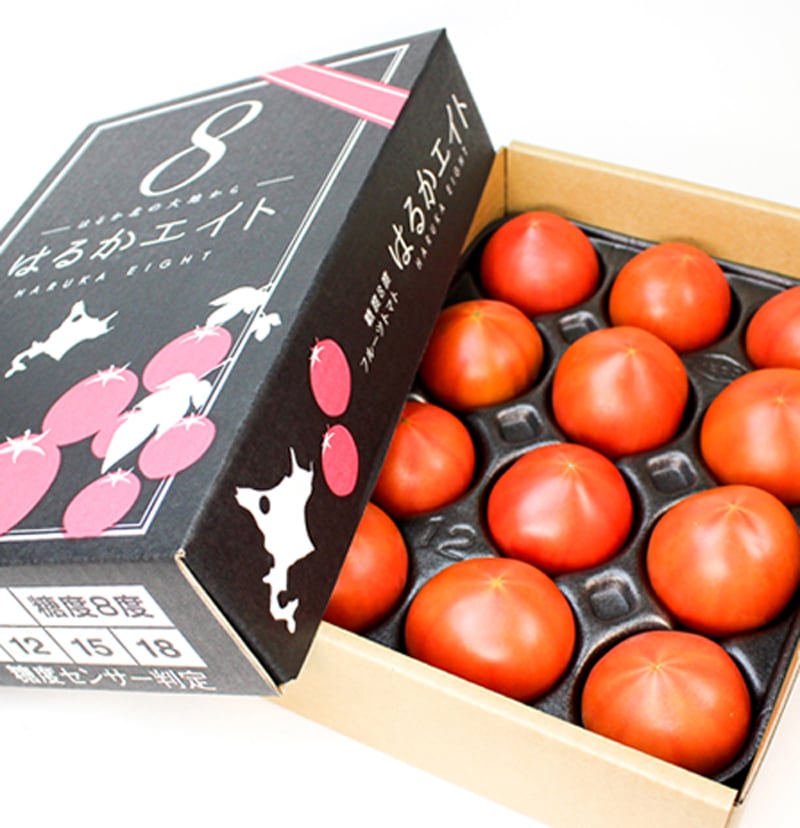 JA北はるか フルーツトマトはるかエイト12～15玉入り(約800g)《7月