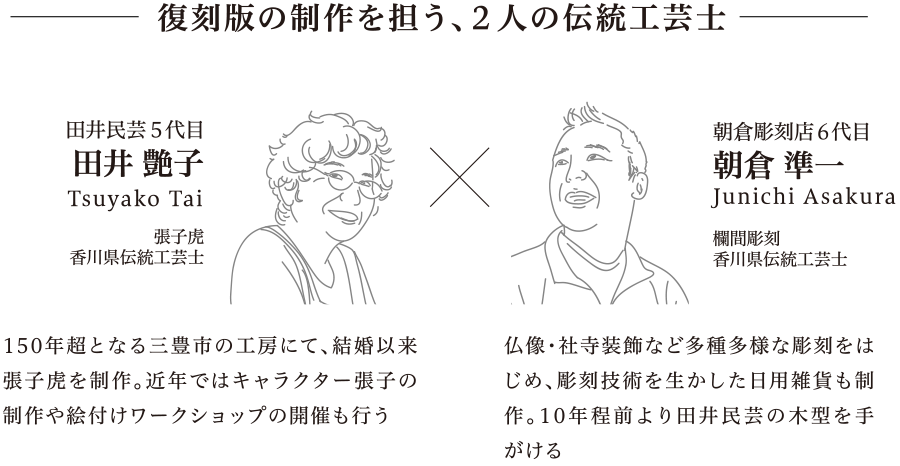 復刻版の制作を担う、2人の伝統工芸士