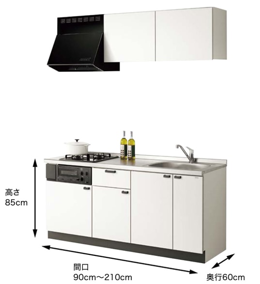 クリナップ(株) クリナップ コンパクトキッチン コルティ(colty) Ｉ型 