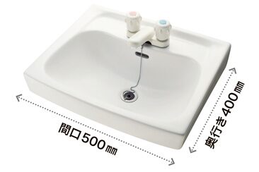 株)LIXIL INAX 洗面化粧台 オフトシリーズ 間口500 LED照明 1面鏡＋扉 