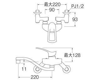 SANEI(株) SANEI キッチン用 シングル混合栓 K1712EA-3U-13 の購入詳細