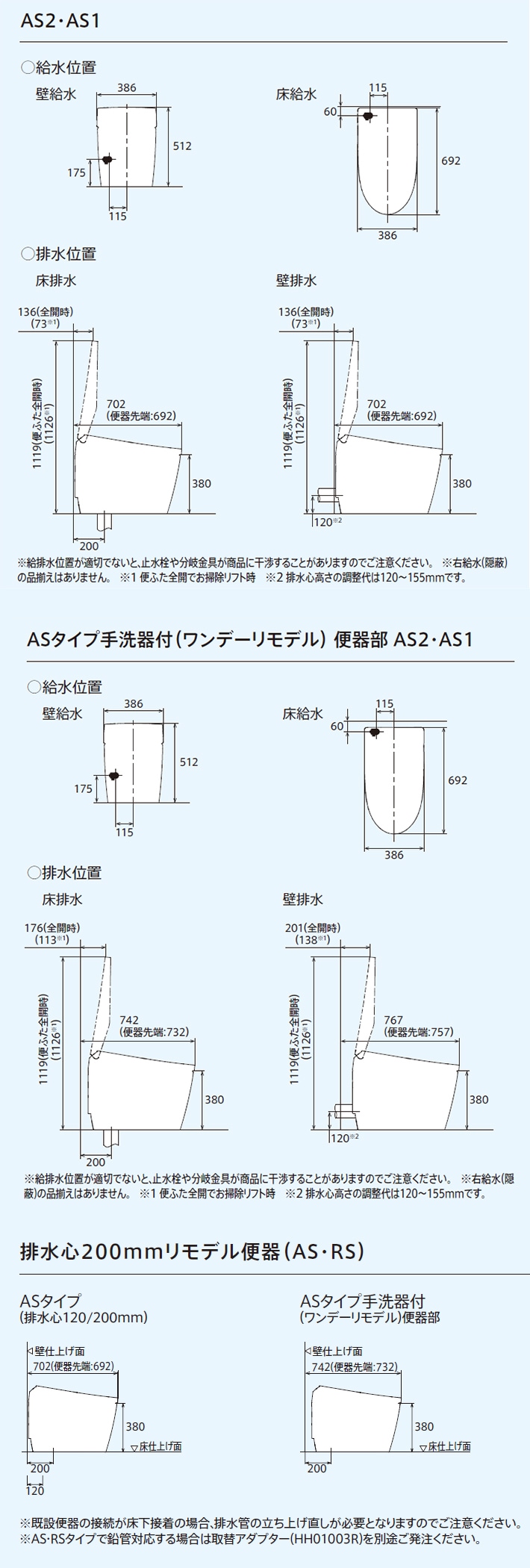 TOTO(株) TOTO ウォシュレット一体型便器(タンクレストイレ) ネオレストAS2 本体/リモコン 床排水 200mm 【寒冷地仕様】  CES9720H の購入詳細ぺージです| 輸入建材から建築資材販売の