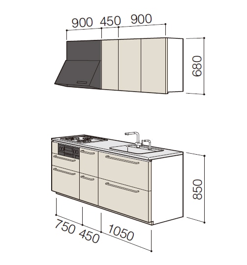 totomonページ キッチン,システムキッチン,TOTO ザ・クラッソ,間口2250mmカテゴリーの