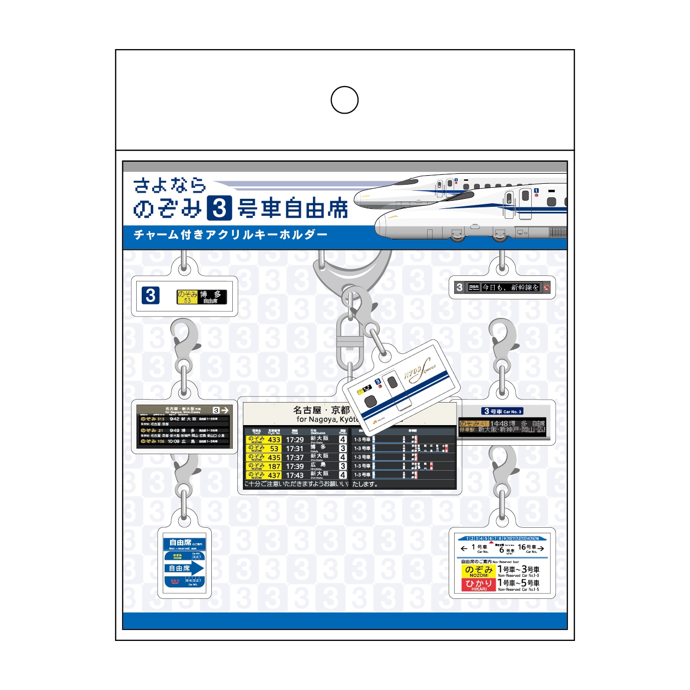 あの表示や掲示に注目しました！「さよならのぞみ3号車自由席」グッズ