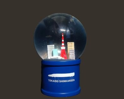 東京タワーファンも必見！スノードーム（東海道新幹線と東京タワー）冬