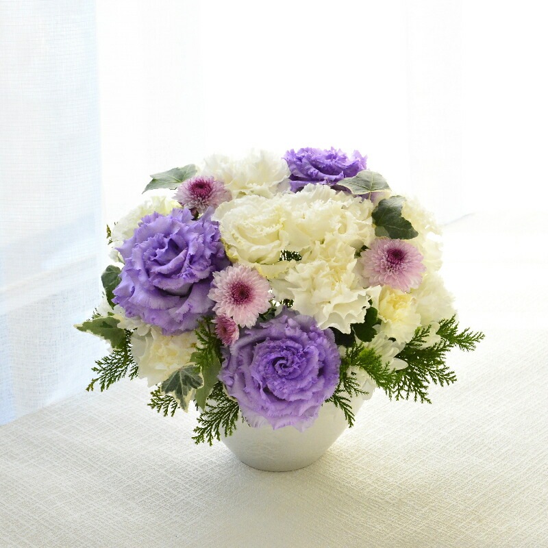 Osonae_yasashisano murasaki ～お供花 優しい方を偲ぶお花を 紫 