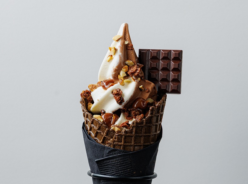 【阪急うめだ本店先行販売】ソフトクリーム　ショコラ＆レ・キャラメル（2月7日～２月14日）