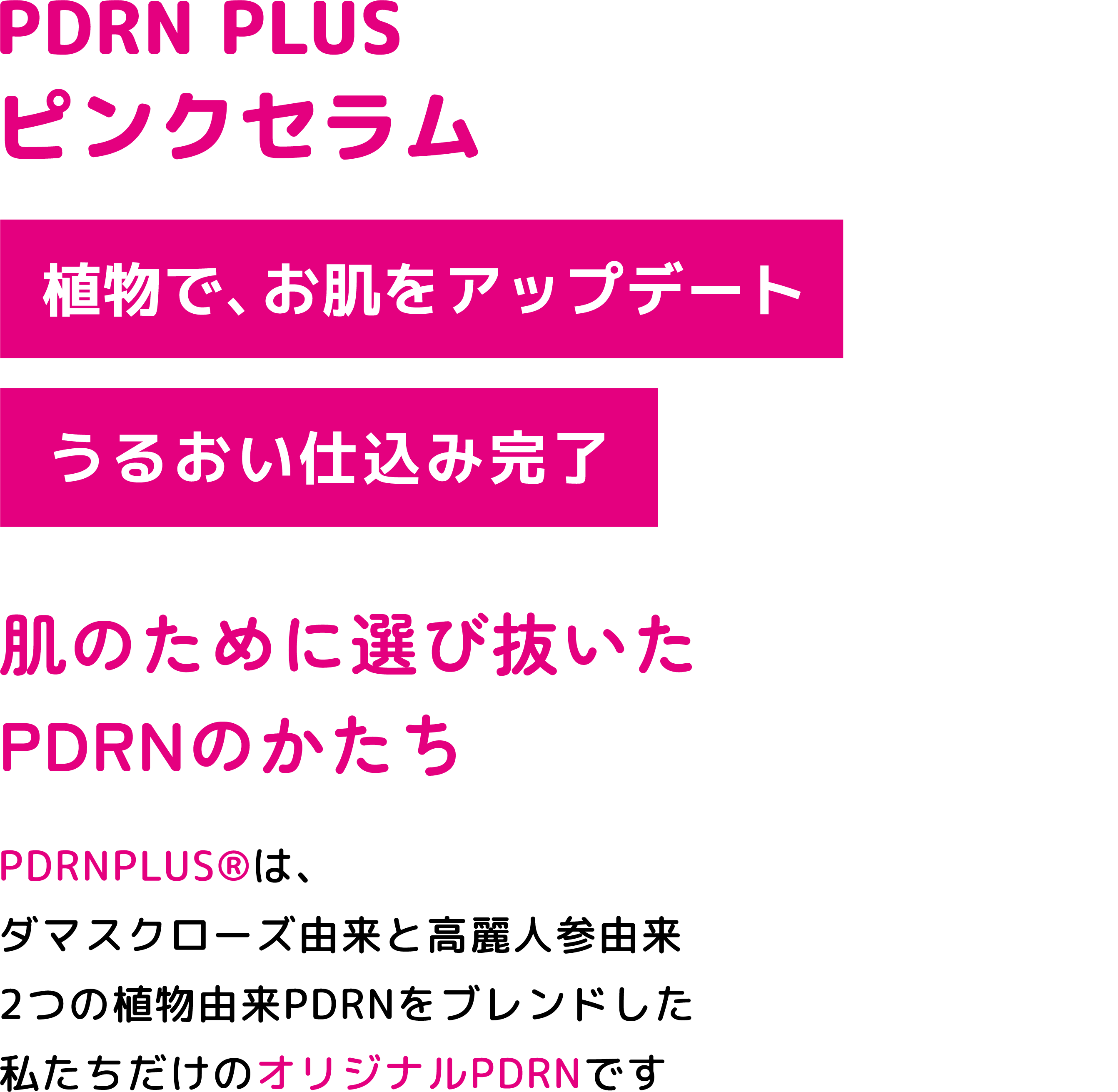 PDRN PLUS ピンクセラム