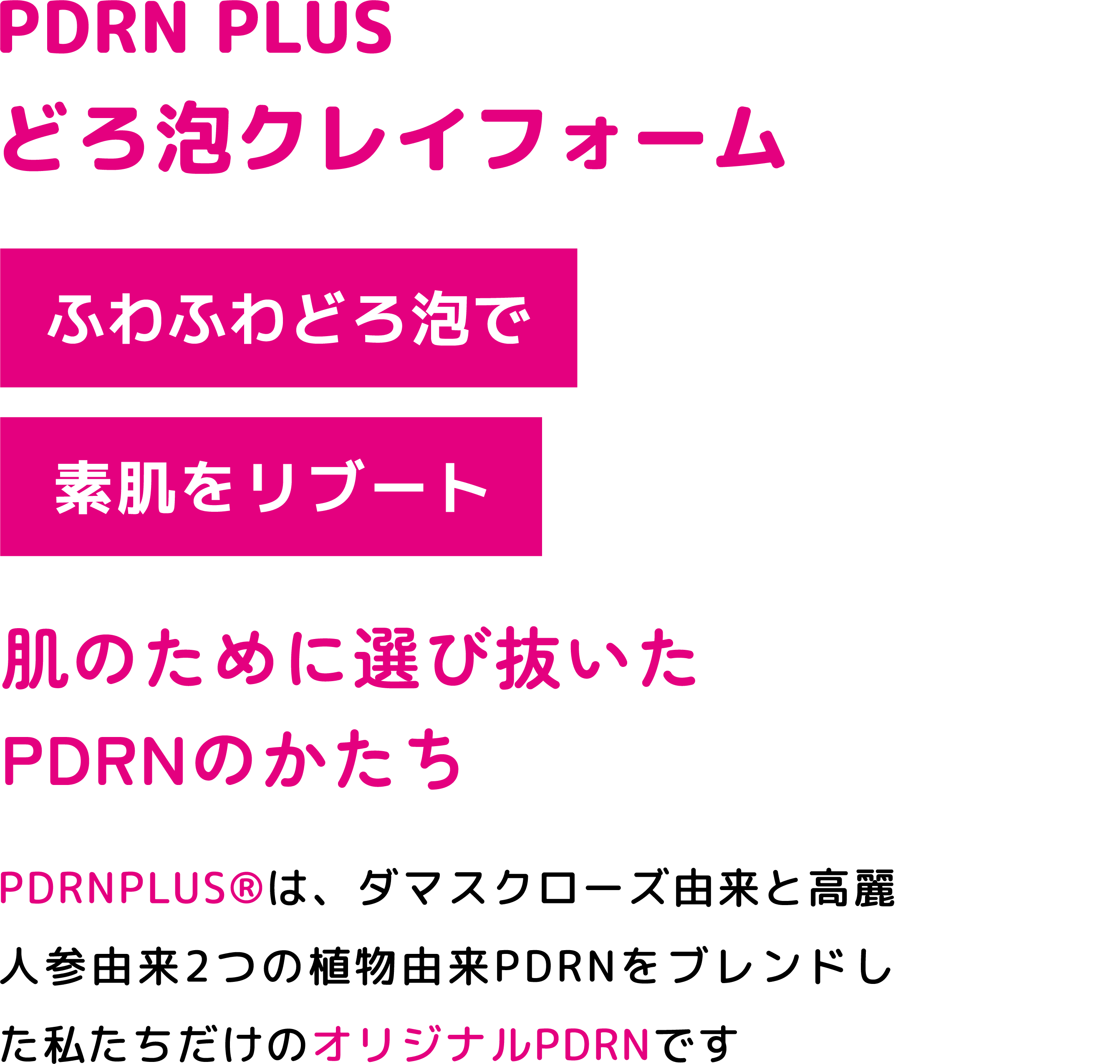 PDRN PLUS どろ泡クレイフォーム