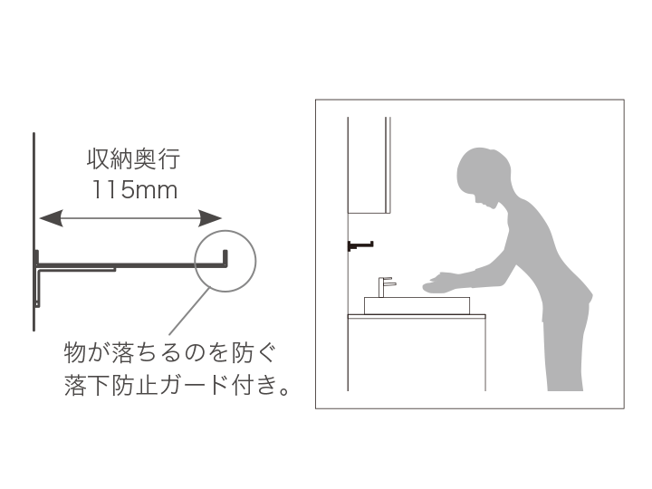 サポートシェルフ：奥浅設計