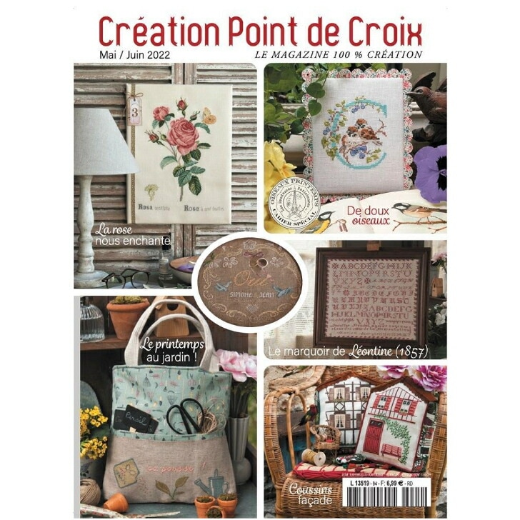 フランス バックナンバー◇ CREATION POINT DE CROIX ◇2022/5-6月号 No.94◇クロスステッチ専門誌 図案集 輸入 クロスステッチ 輸入マガジン 輸入専門誌 輸入雑誌 洋書 可愛い 図案 ヴェロニク サモイロフ エレーヌルベール リリー 大人気 | ＊NEW  ITEM＊新・再入荷 ...