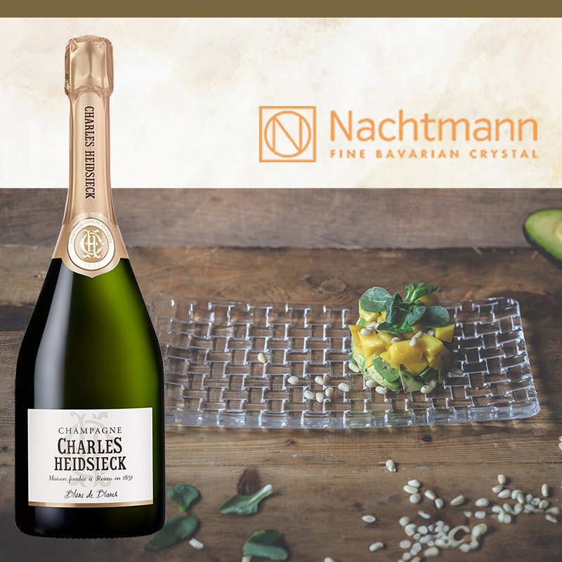 素敵な前菜皿付きシャンパーニュ・セット