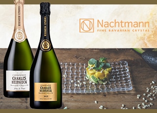 シャンパーニュ＆ 「ナハトマン」プレート セット