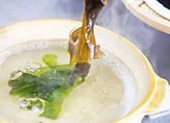 お鍋を使って「しゃぶしゃぶ」