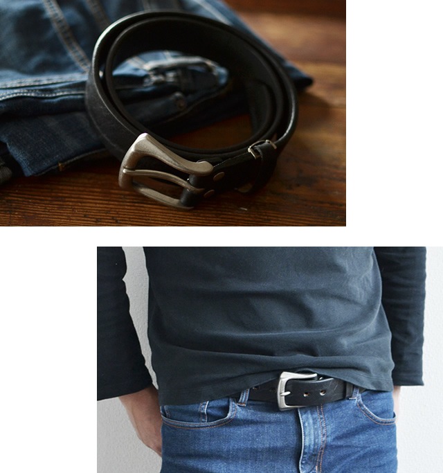 NdH] 栃木レザーベルト ショルダーレザー bllb0733 | カジュアルベルト