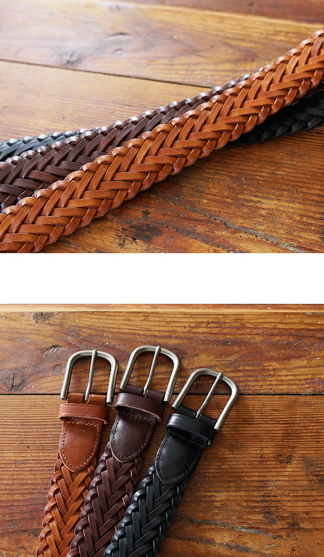 セール 50％オフ】[beltlab] 本革メッシュベルト bllb0807