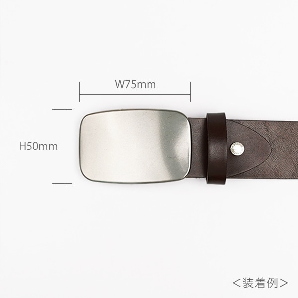 beltlab] バックル 40mm幅 シルバー blop0094 | バックルのみ | ベルト