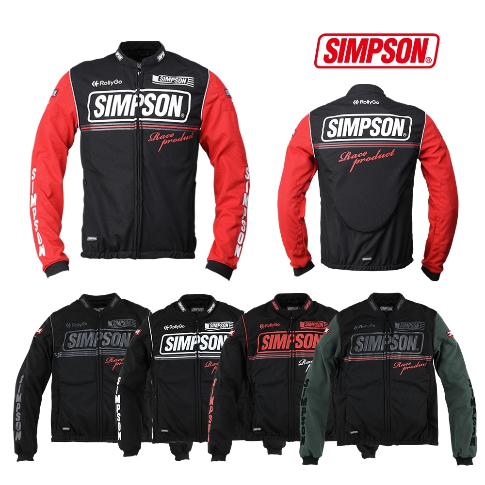 SIMPSON NSM-C05 ライダース メッシュクールジャケット 春夏モデル
